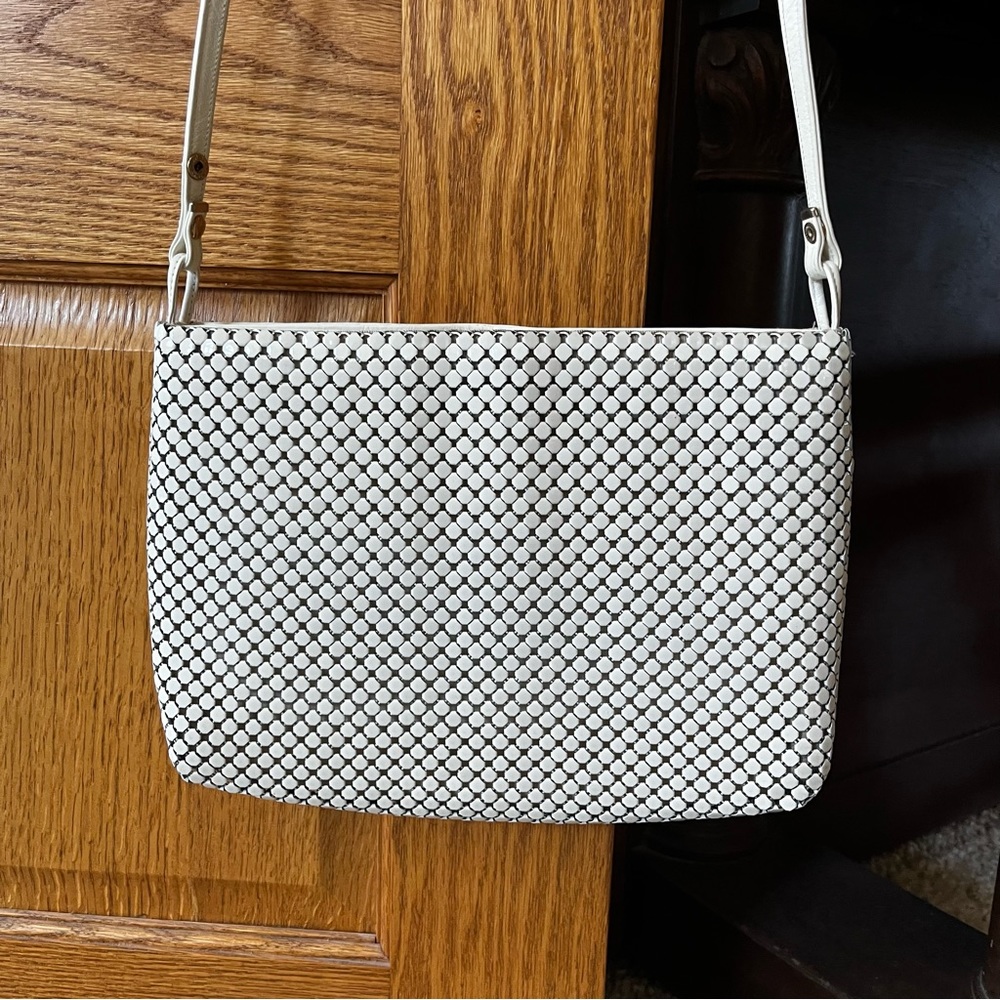 Vintage Whiting and Davis White Mesh Purse